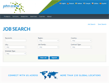 Tablet Screenshot of johncranejobs.net